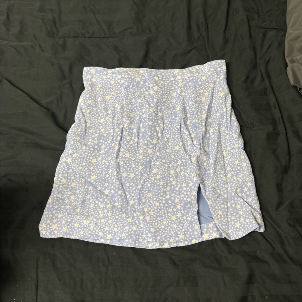 All American Light Blue Star Mini Skirt